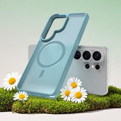 MagSafe Case for Samsung Galaxy S26 Ultra S948, Techsuit, HaloFrost II, Light Green