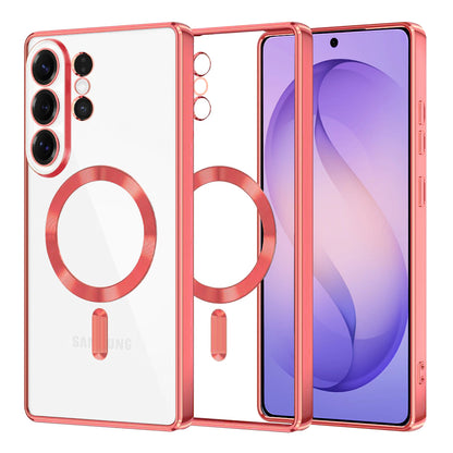 MagSafe Case for Samsung Galaxy S26 Ultra S948, Techsuit, Luxury Crystal, Pink