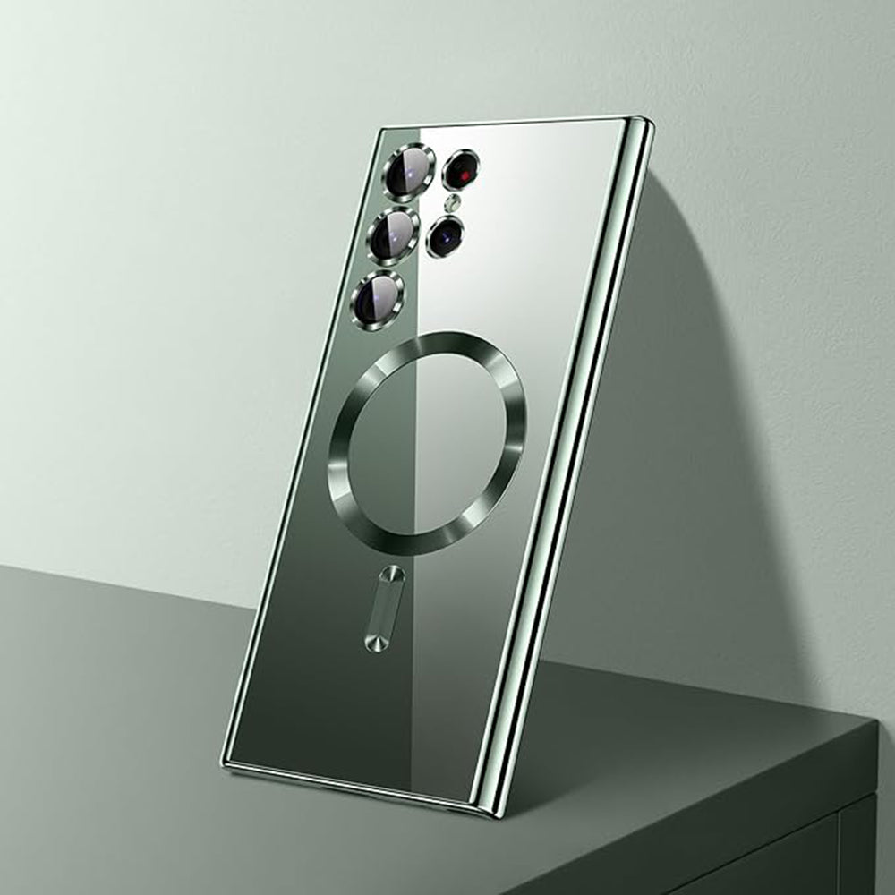 MagSafe Case for Samsung Galaxy S26 Ultra S948, Techsuit, Luxury Crystal, Pink