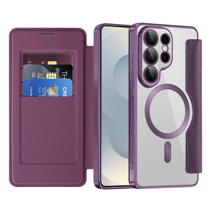 MagSafe Case for Samsung Galaxy S26 Ultra S948, Techsuit, SmartMag Book, Purple