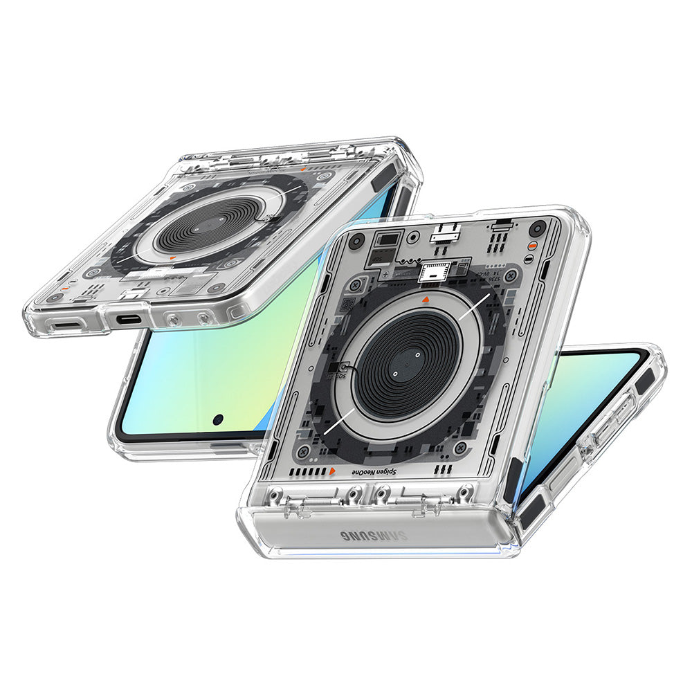 MagSafe Case for Samsung Galaxy Z Flip8 F776, Spigen, Ultra Hybrid Pro Neo One, Transparent ACS11525