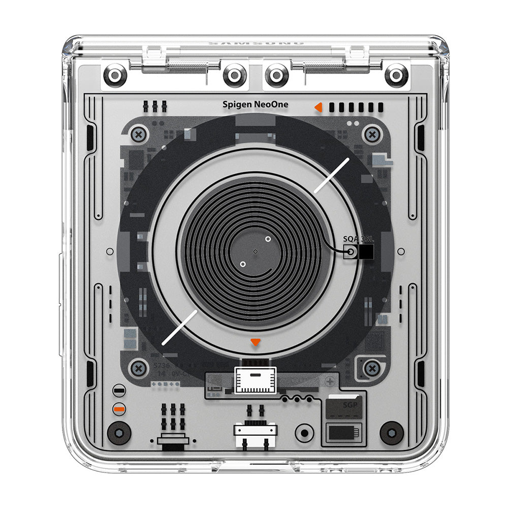 MagSafe Case for Samsung Galaxy Z Flip8 F776, Spigen, Ultra Hybrid Pro Neo One, Transparent ACS11525