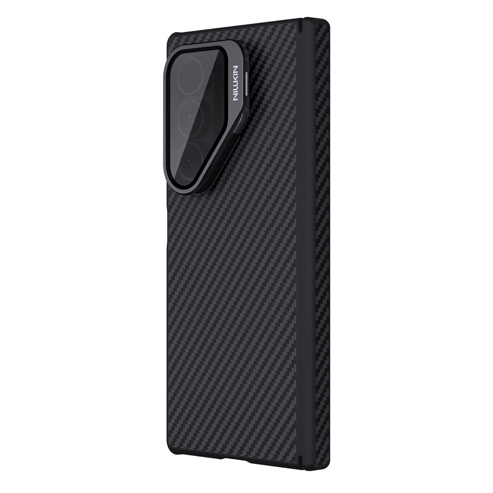 MagSafe Case for Samsung Galaxy Z Fold7 F966, Nillkin, CarboProp with Transparent Black Lens Cover, Black