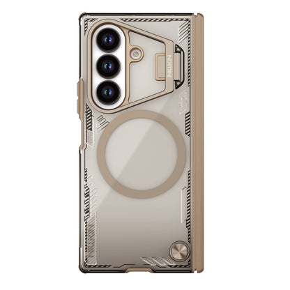 MagSafe Case for Samsung Galaxy Z Fold7 F966, Nillkin, Iceblade Prop with Camera Cutout, Brown