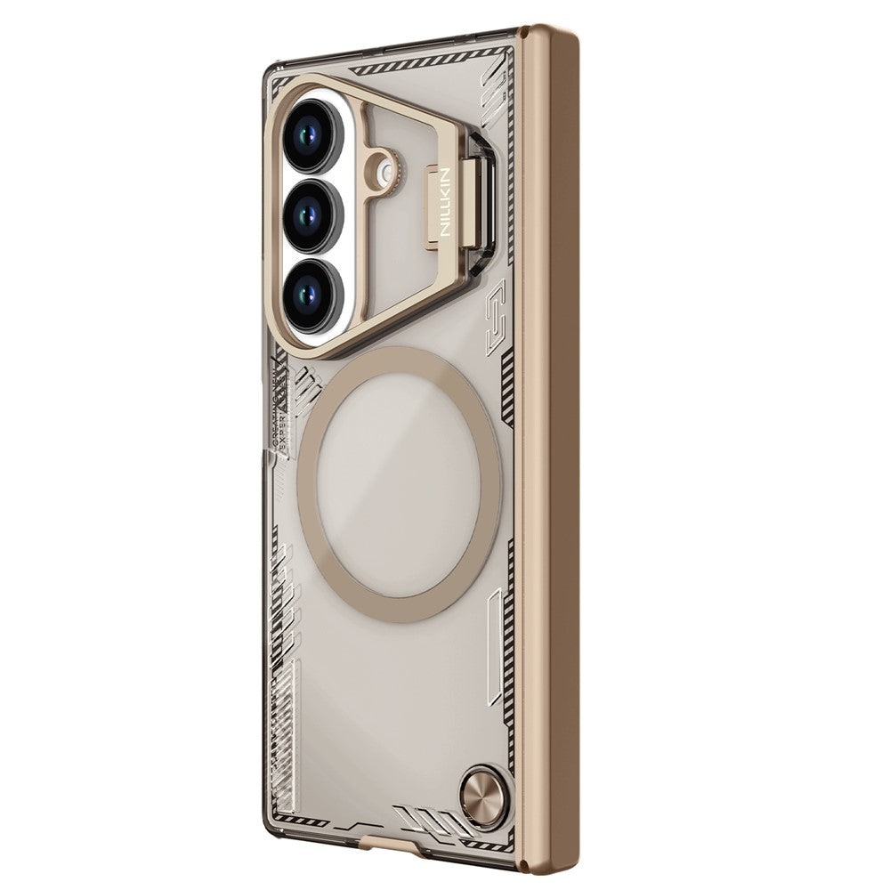 MagSafe Case for Samsung Galaxy Z Fold7 F966, Nillkin, Iceblade Prop with Camera Cutout, Brown