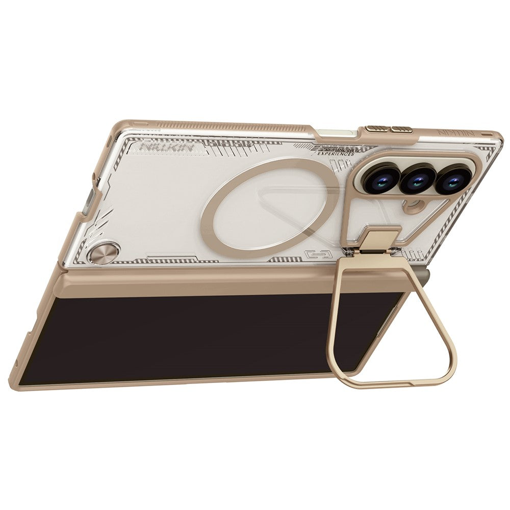 MagSafe Case for Samsung Galaxy Z Fold7 F966, Nillkin, Iceblade Prop with Camera Cutout, Brown