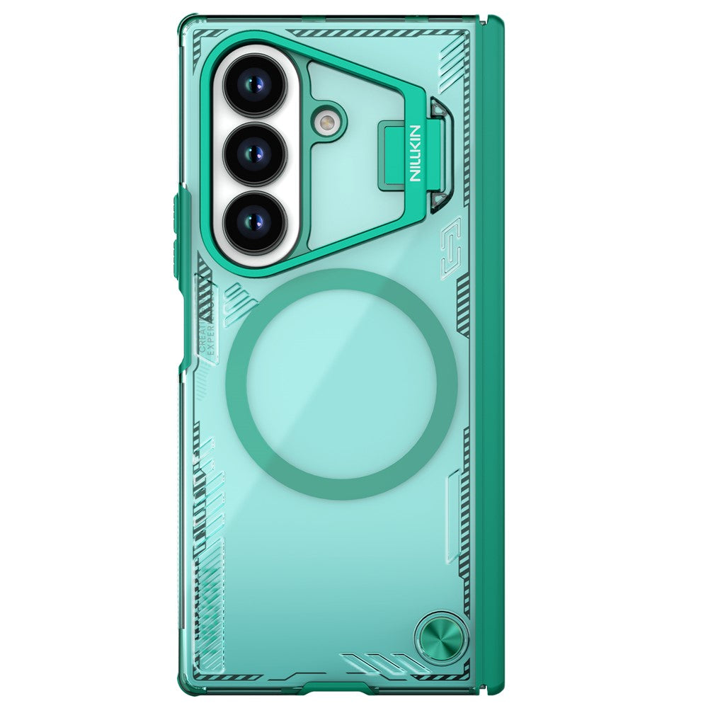 MagSafe Case for Samsung Galaxy Z Fold7 F966, Nillkin, Iceblade Prop with Camera Cutout, Green