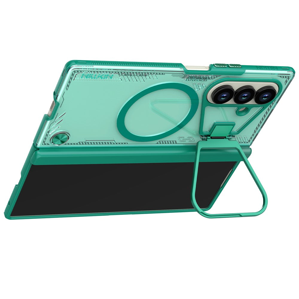MagSafe Case for Samsung Galaxy Z Fold7 F966, Nillkin, Iceblade Prop with Camera Cutout, Green