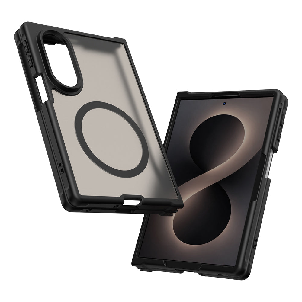 MagSafe Case for Samsung Galaxy Z Fold8 F971, Techsuit, HaloFrost II, Black