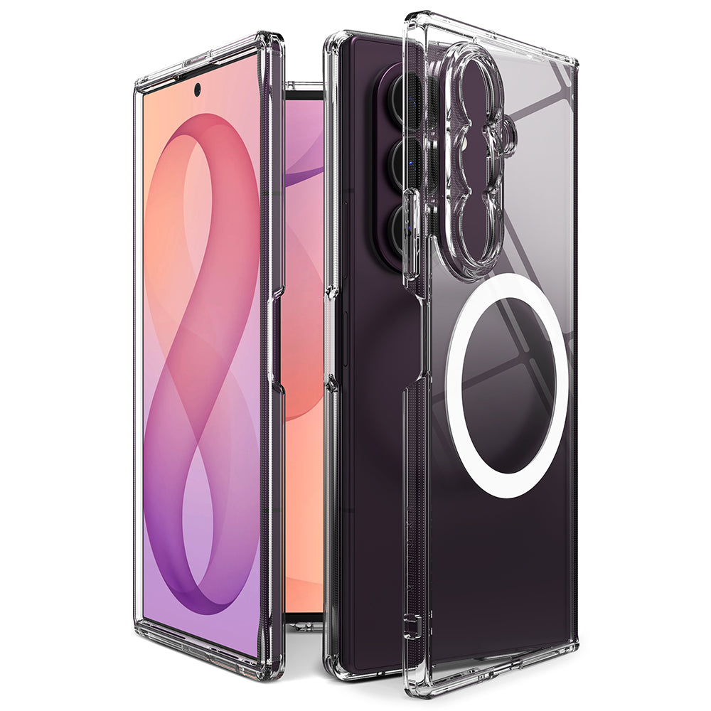 MagSafe Case for Samsung Galaxy Z Fold8 Ultra F976, Ringke, Fusion, Transparent