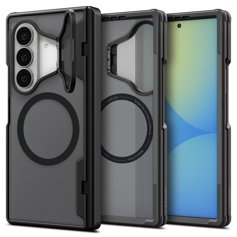 MagSafe Case for Samsung Galaxy Z Fold8 Ultra F976, Spigen, Optik Armor Pro, Black ACS11500