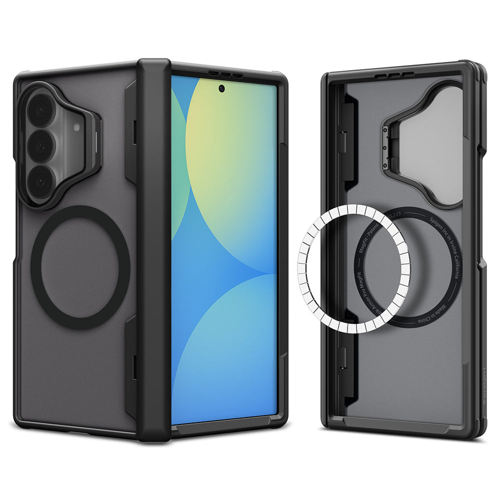 MagSafe Case for Samsung Galaxy Z Fold8 Ultra F976, Spigen, Optik Armor Pro, Black ACS11500