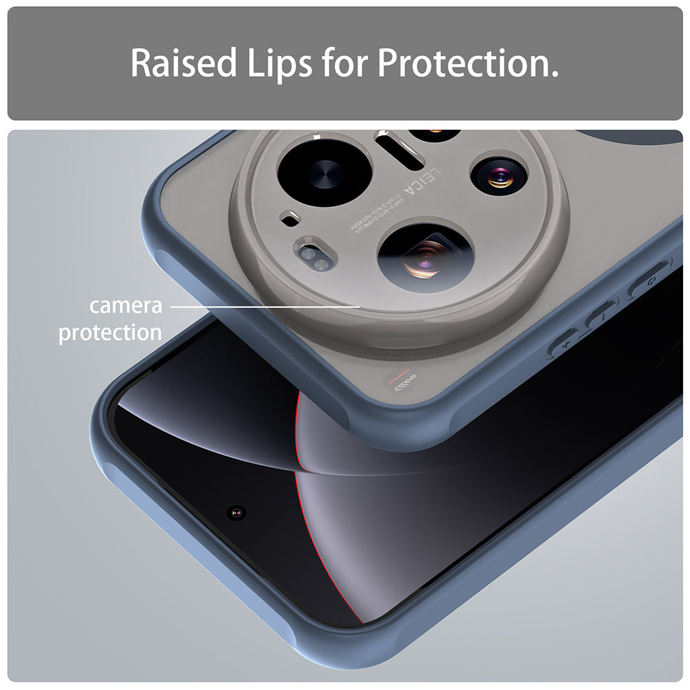 MagSafe Case for Xiaomi 17 Ultra, Techsuit, HaloFrost II, Navy Blue