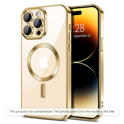 MagSafe Case for Xiaomi 17T, Techsuit, Luxury Crystal, Gold