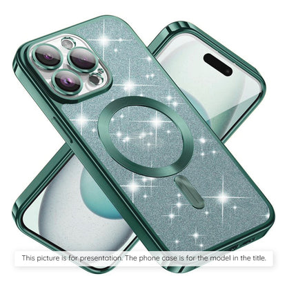 MagSafe Case for Xiaomi 17T, Techsuit, Luxury Glitter, Light Green