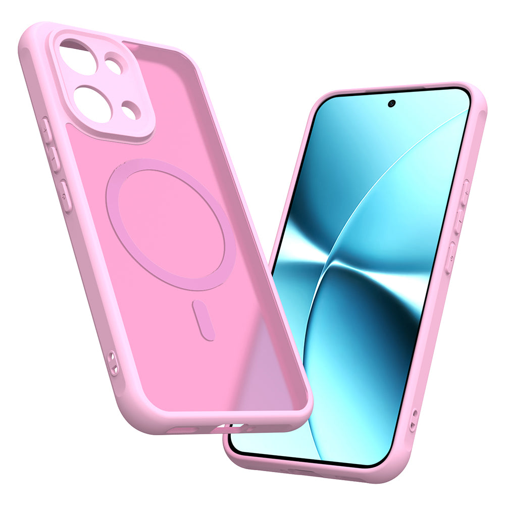 MagSafe Case for Xiaomi Poco X8 Pro Max, Techsuit, HaloFrost II, Pink