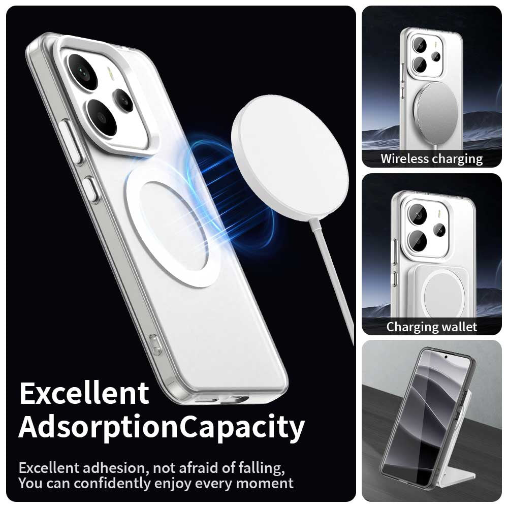 MagSafe Case for Xiaomi Redmi Note 14 4G (Regional), Techsuit, CandyCase, White