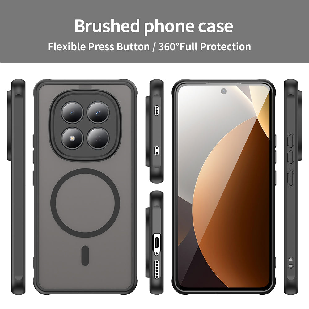 MagSafe Case for Xiaomi Redmi Note 15 Pro 4G, Techsuit, HaloFrost II, Black