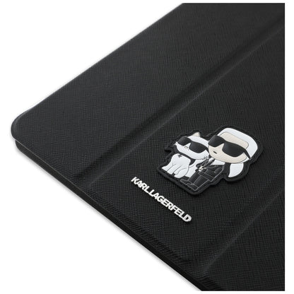 Case for Apple iPad Air 11 (2026) / iPad Air 11 (2025) / Air 11 (2024), Karl Lagerfeld, Saffiano Karl & Choupette, Black