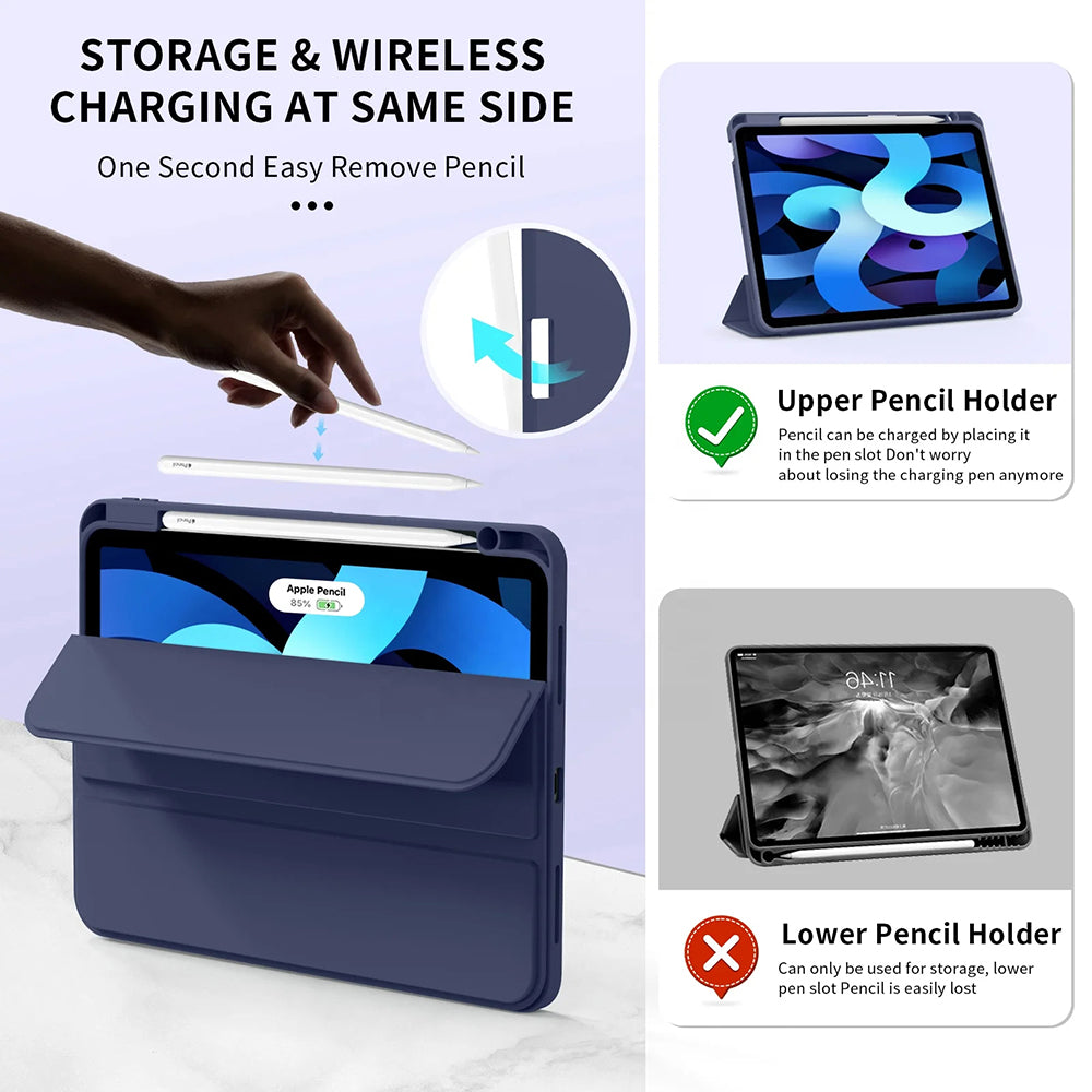 Case for Apple iPad Air 11 (2026) / iPad Air 11 (2025) / Air 11 (2024), Techsuit, Flex Trifold, Purple