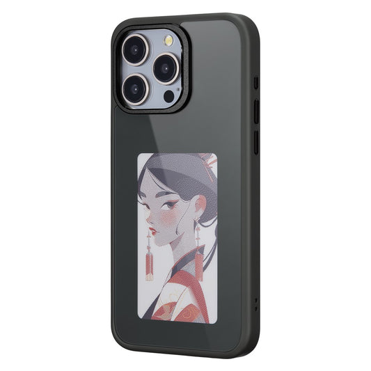 Case for Apple iPhone 13 Pro Max, OEM, Customized E-Ink Display, Black