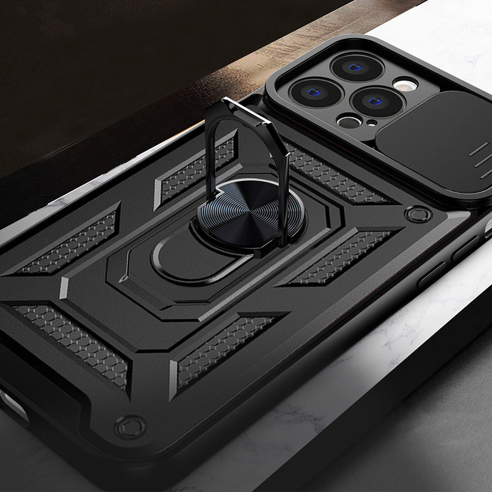 Case for Apple iPhone 13 Pro Max, Techsuit, CamShield, Black