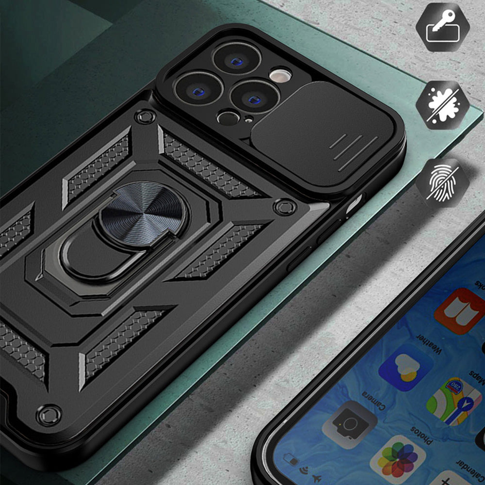 Case for Apple iPhone 13, Techsuit, CamShield, Black