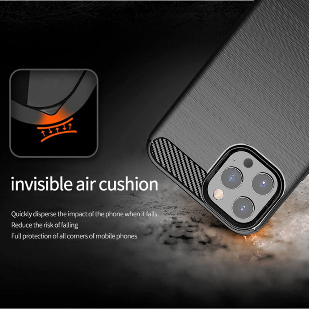 Case for Apple iPhone 14 Pro, Techsuit, Carbon, Black