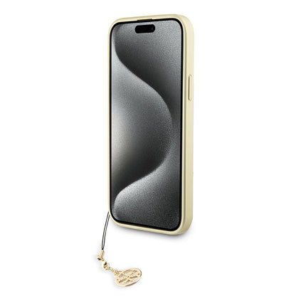Case for Apple iPhone 15 Plus, Guess, 4G Charm, Grey