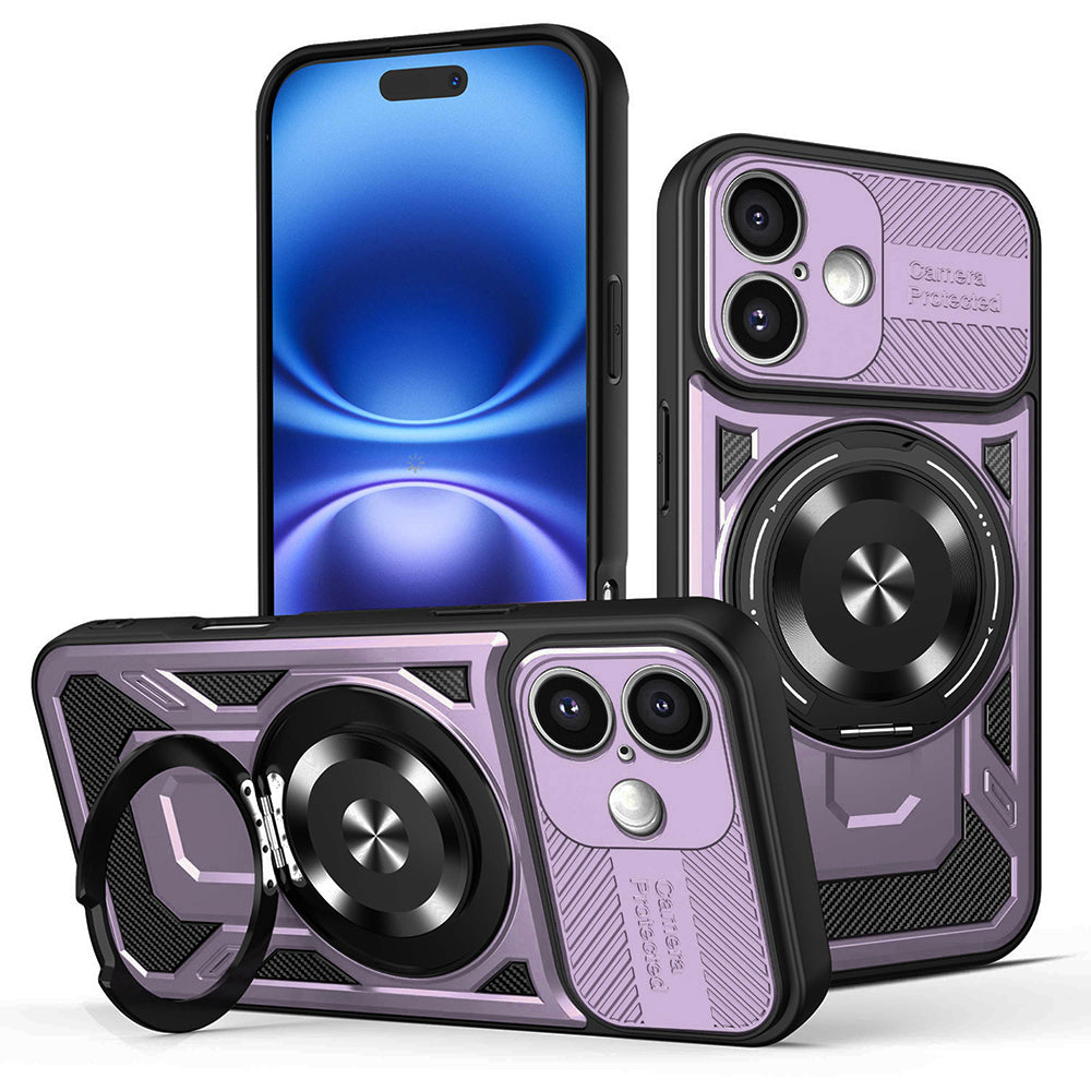 Case for Apple iPhone 16 Plus, Techsuit, RuggedCam, Purple