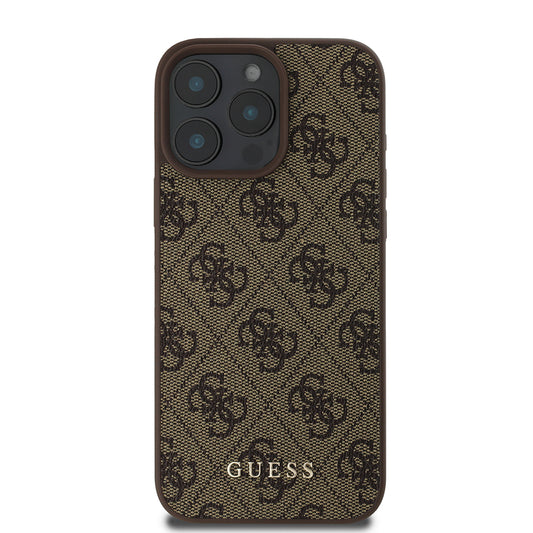 Case for Apple iPhone 16 Pro Max, Guess, 4G Classic, Black