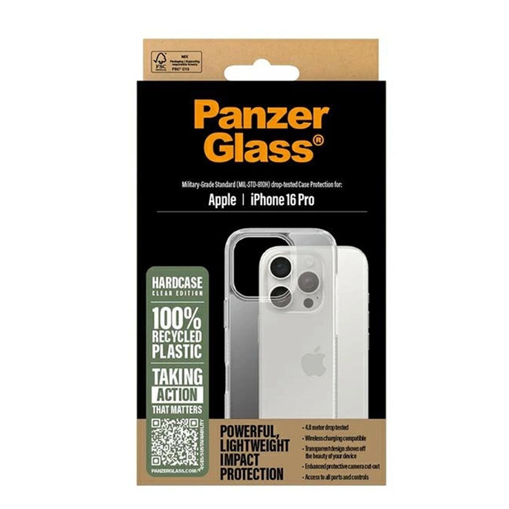 Case for Apple iPhone 16 Pro, PanzerGlass, HardCase, Transparent