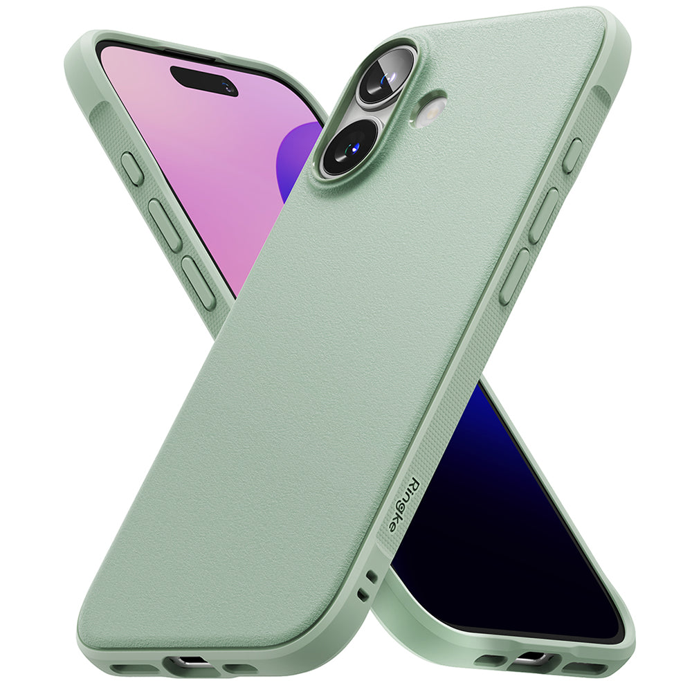 Case for Apple iPhone 16, Ringke, Onyx, Light Green
