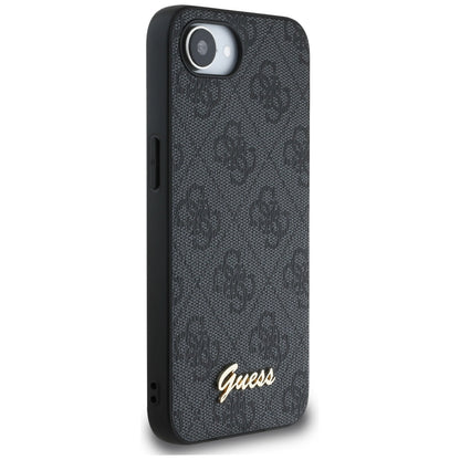 Case for Apple iPhone 16e, Guess, 4G Script Logo, Black