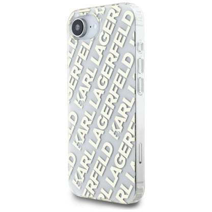 Case for Apple iPhone 17e / 16e, Karl Lagerfeld, IML Luxury Gold Fullover Logo, Gold