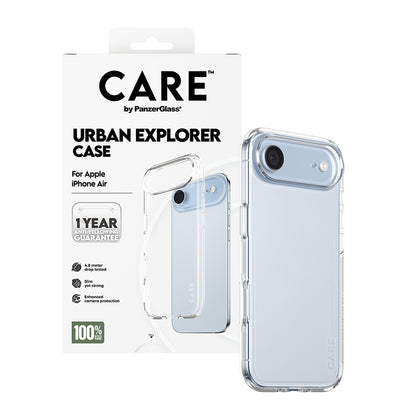 Case for Apple iPhone 17 Air, PanzerGlass, Urban Explorer Care, Transparent