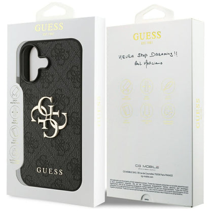 Case for Apple iPhone 17, Guess, 4G Big Logo, Black