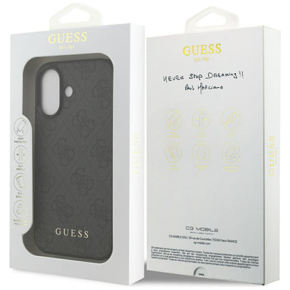Case for Apple iPhone 17, Guess, 4G Classic, Black
