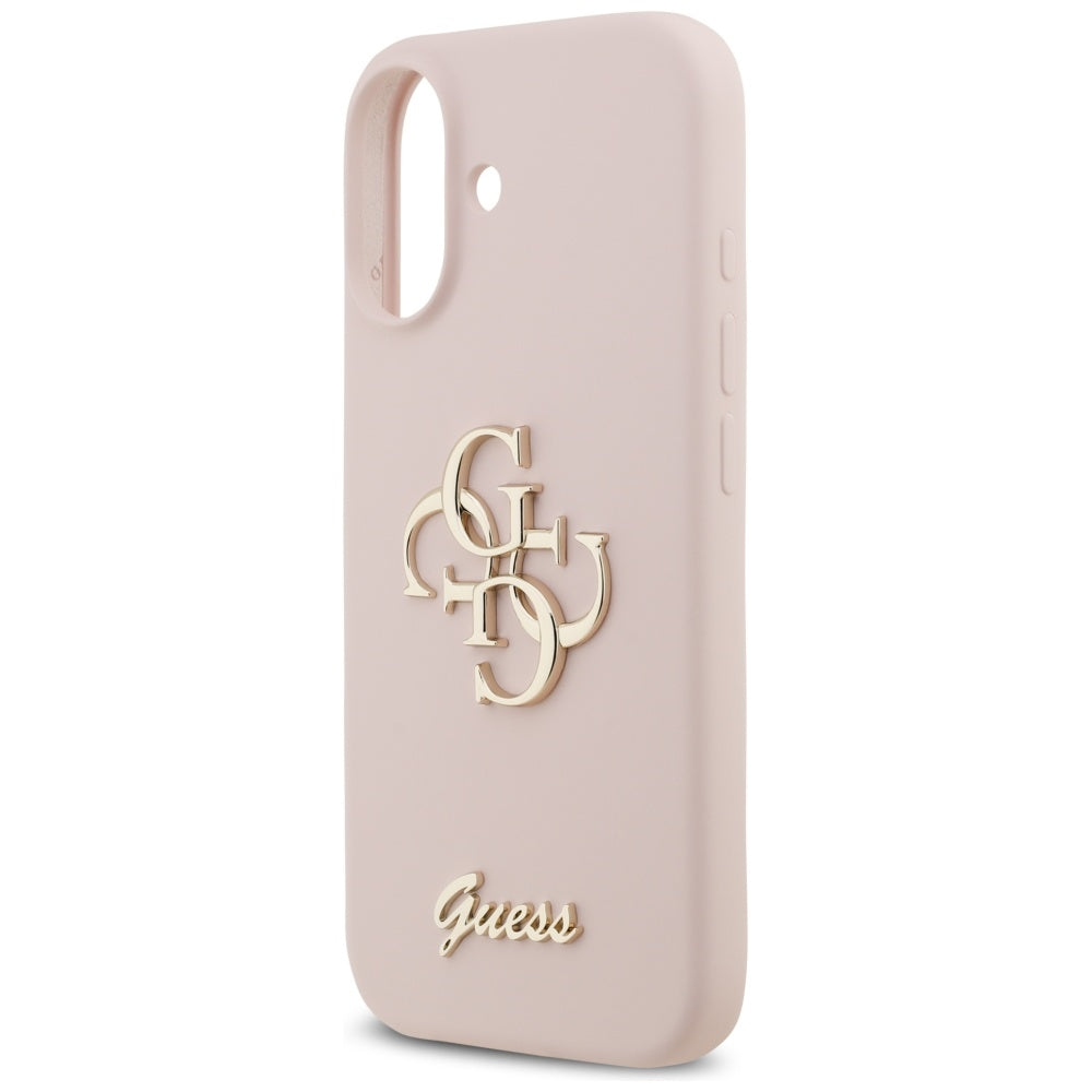 Case for Apple iPhone 17, Guess, Big 4G Script, Light Pink