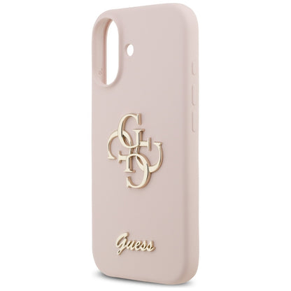 Case for Apple iPhone 17, Guess, Big 4G Script, Light Pink