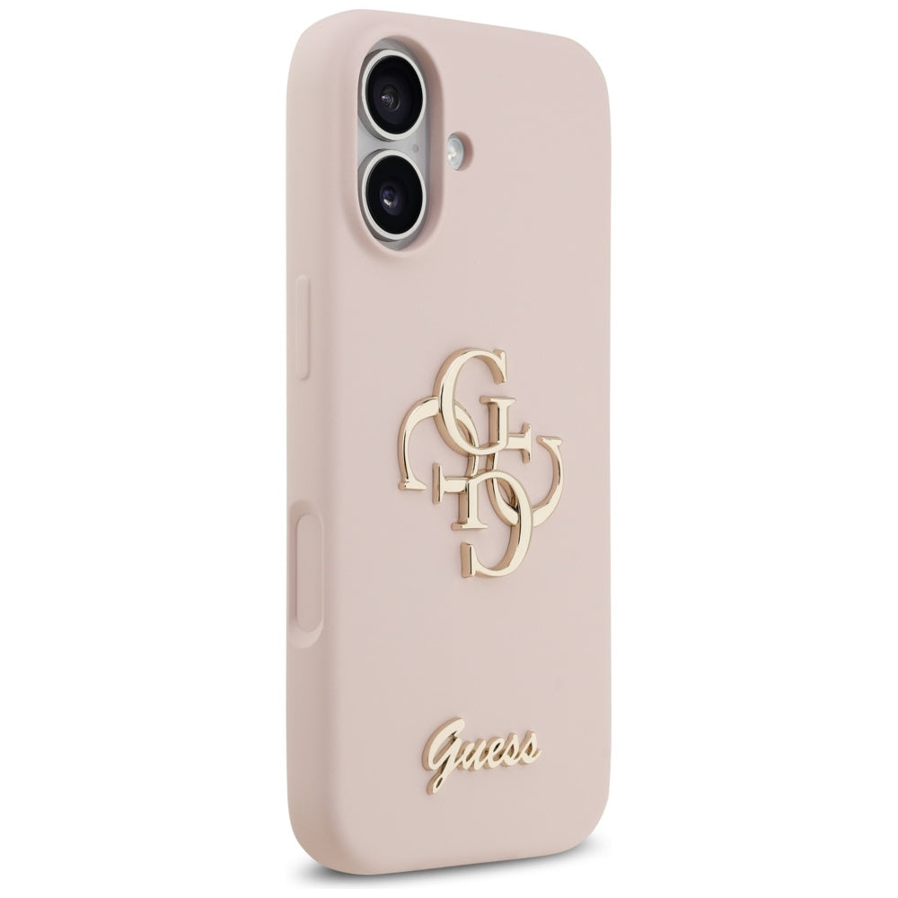 Case for Apple iPhone 17, Guess, Big 4G Script, Light Pink