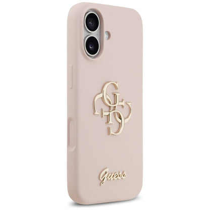 Case for Apple iPhone 17, Guess, Big 4G Script, Light Pink