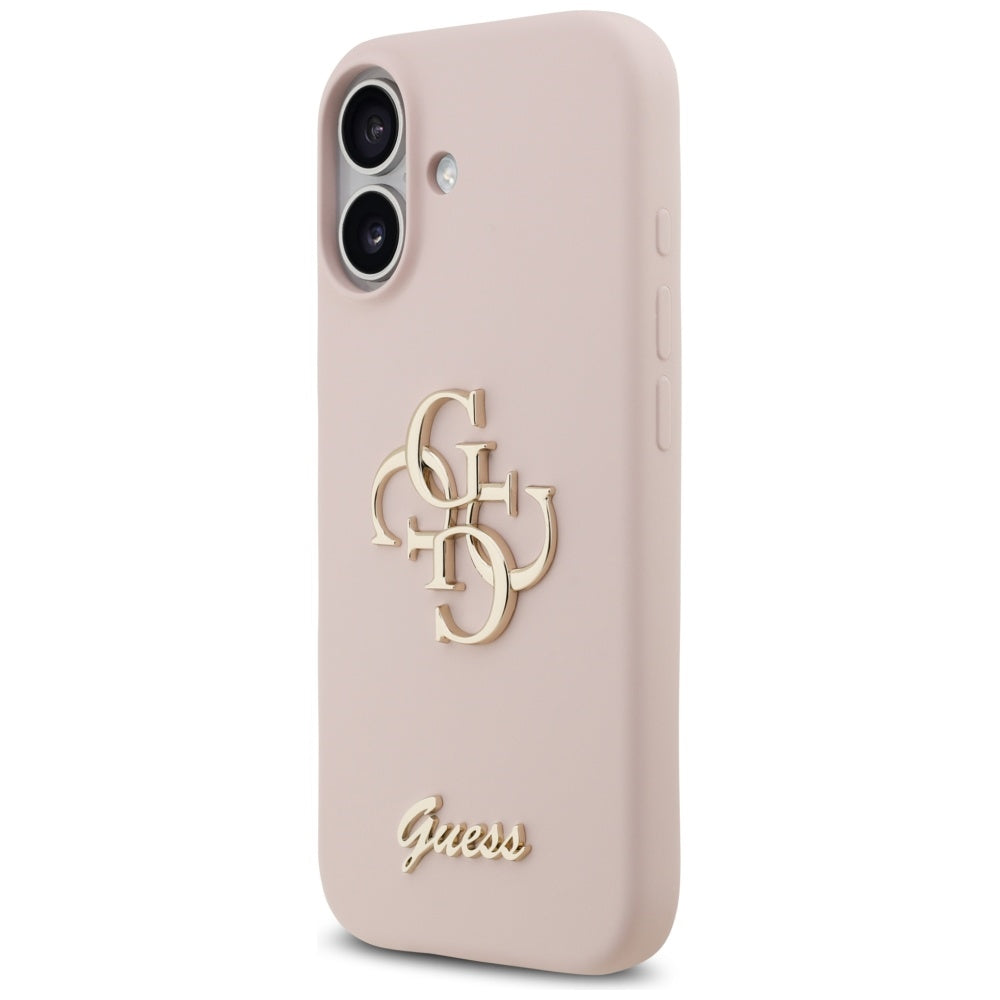 Case for Apple iPhone 17, Guess, Big 4G Script, Light Pink