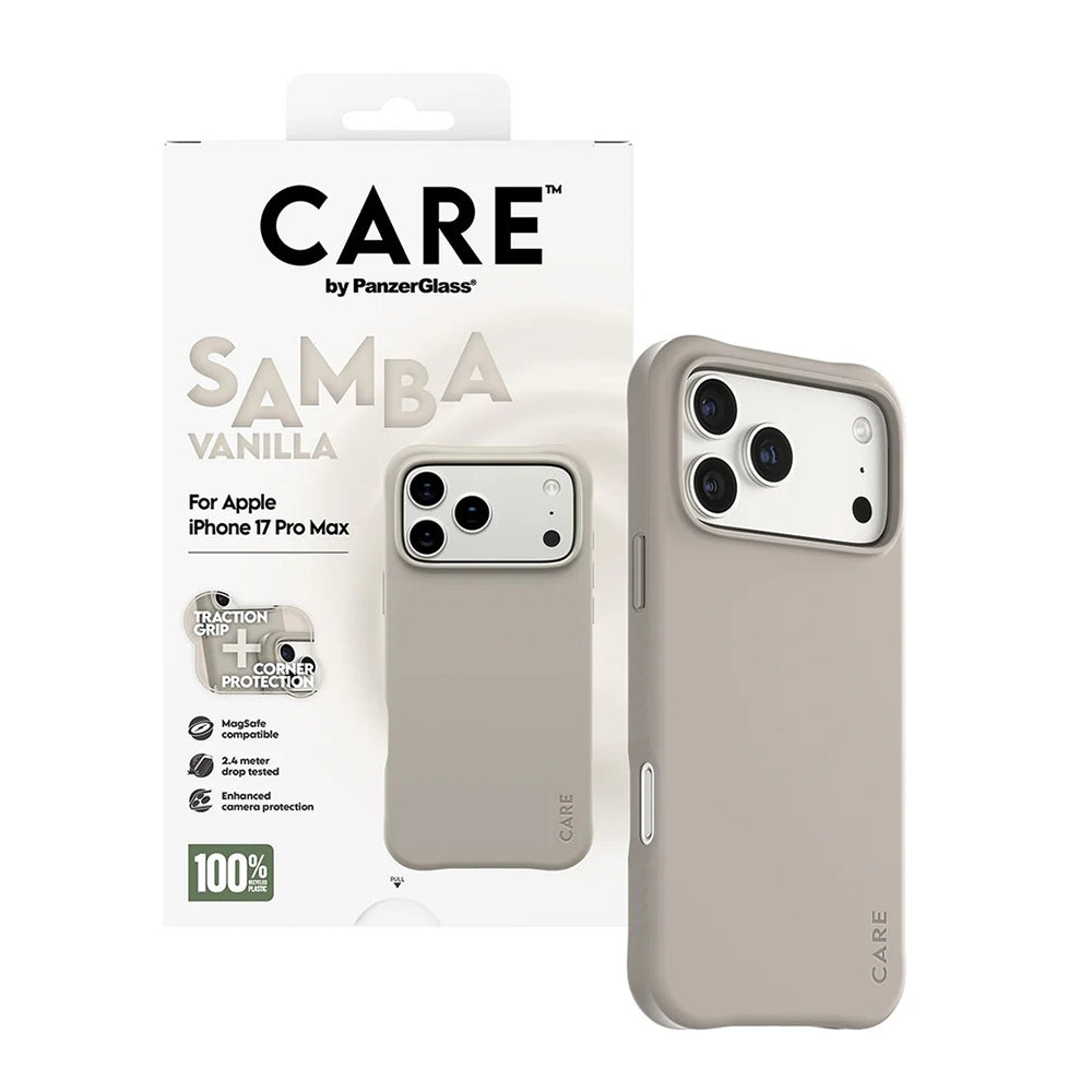 Case for Apple iPhone 17 Pro Max, PanzerGlass, Fashionable Care, Beige