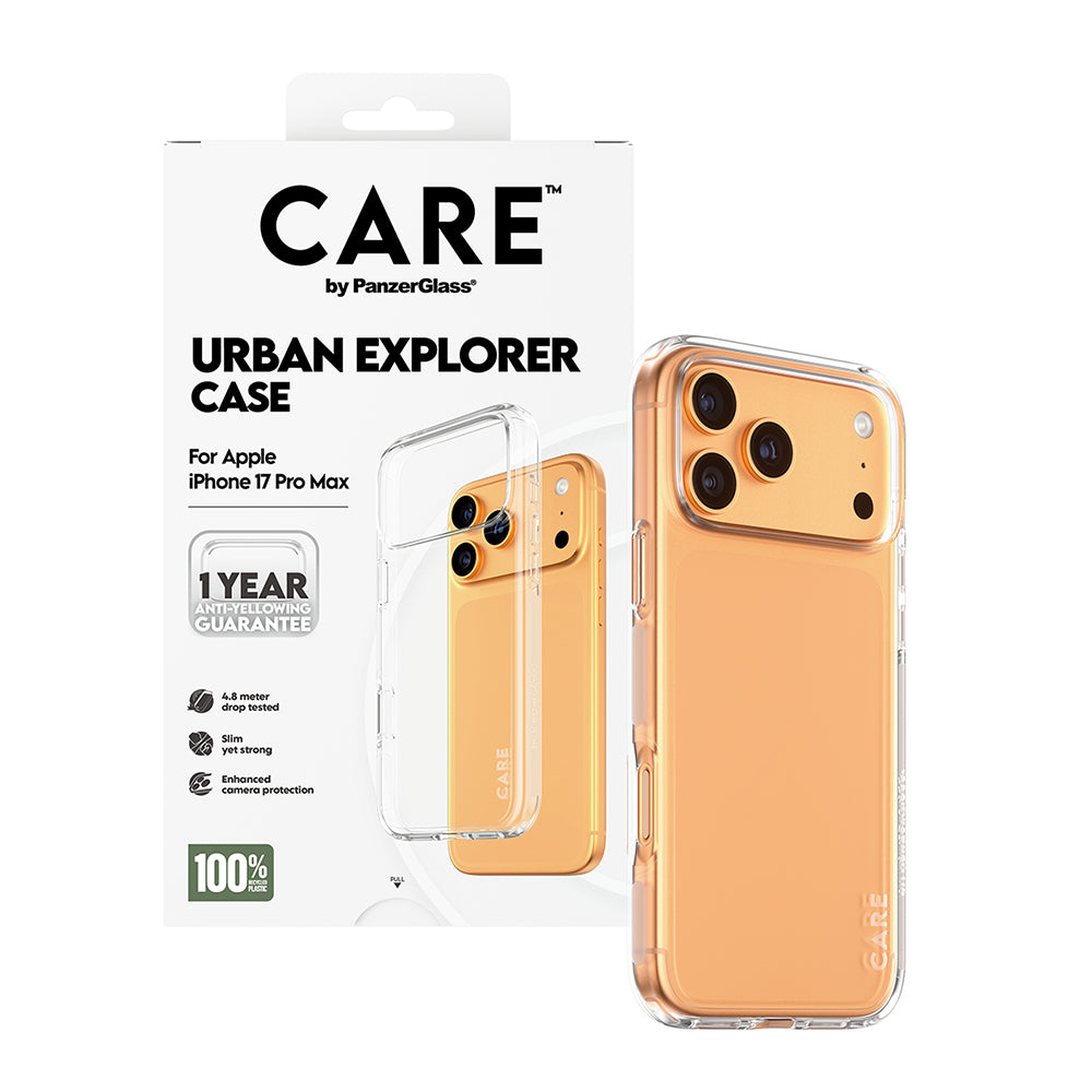 Case for Apple iPhone 17 Pro Max, PanzerGlass, Urban Explorer Series, Transparent