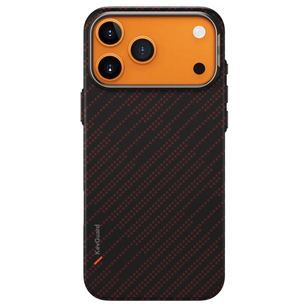 MagSafe Case for Apple iPhone 17 Pro Max, UNIQ, Keva MagClick, Black Red