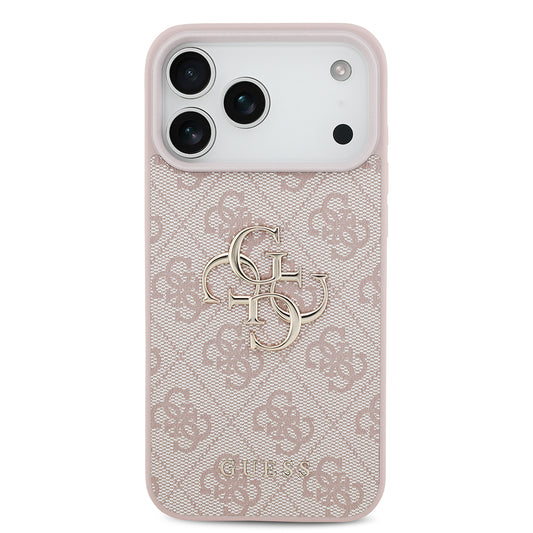 Case for Apple iPhone 18 Pro / 17 Pro, Guess, 4G Big Logo, Pink