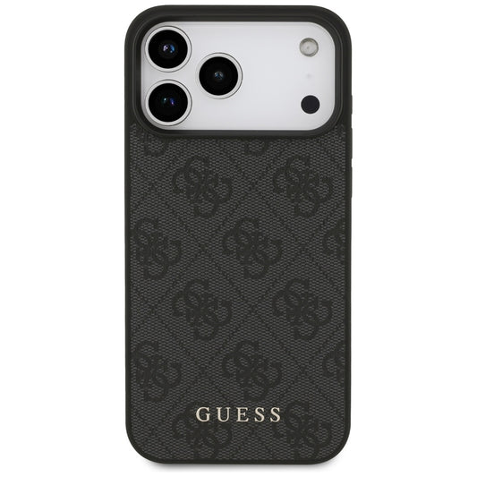 Case for Apple iPhone 18 Pro / 17 Pro, Guess, 4G Classic Logo, Black
