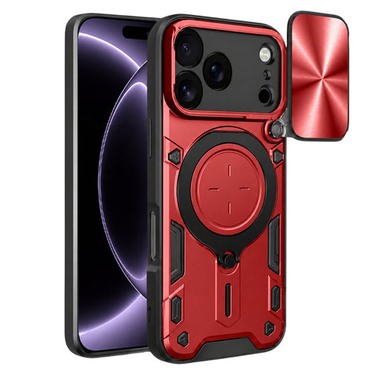 Case for Apple iPhone 18 Pro / 17 Pro, Techsuit, CamGuard Pro, Red