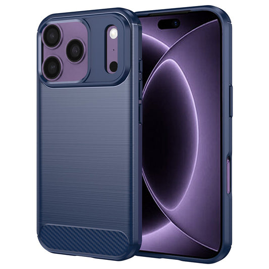 Case for Apple iPhone 18 Pro / 17 Pro, Techsuit, Carbon, Blue
